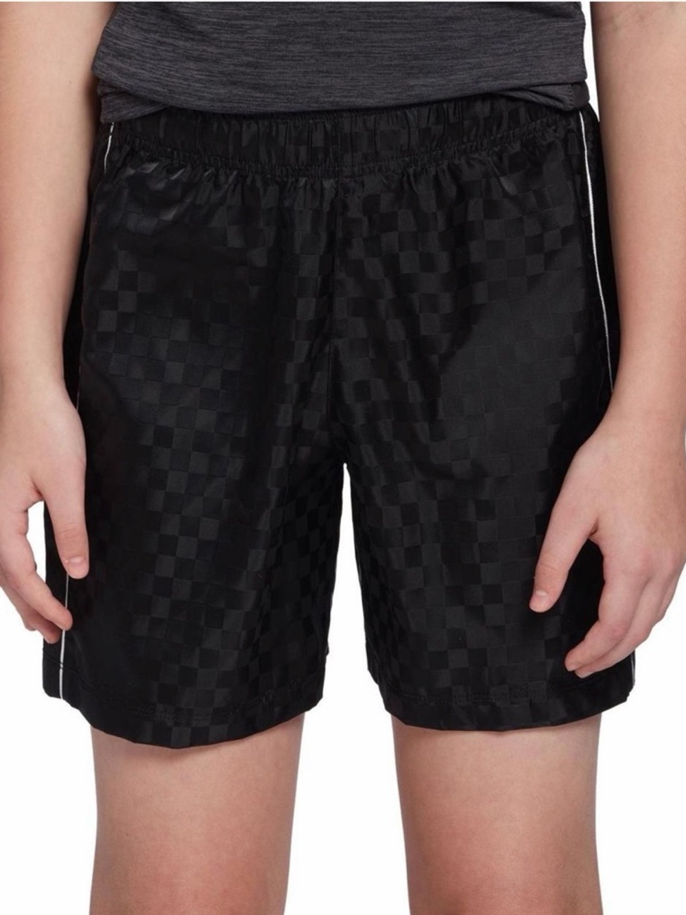 DSG Boys Woven Soccer Shorts Nylon Pure Black Athletic Large 14 16